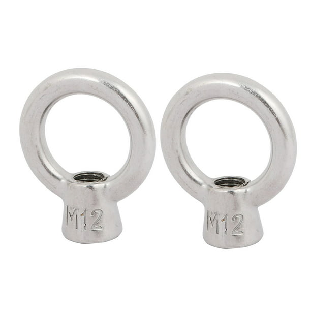 M12 Female Thread Stainless Steel 304 Lifting nut Ring 2pcs 